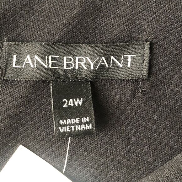 Lane Bryant Women’s 24W V-Neck Knee High Aline Striped Sleeveless Dress - Picture 3 of 13